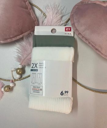 Lot de 2 collants fille (neuf) - Taille 31/34