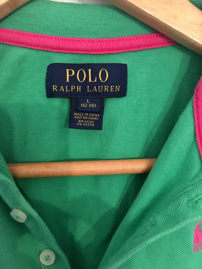 Polo enfant Ralph Lauren vert taille 12-14 ans - photo numéro 3