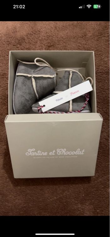 Chaussons/ bottines tartine et chocolat