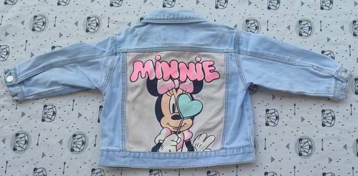 Veste en jean Minnie taille 9/12 mois - photo numéro 2