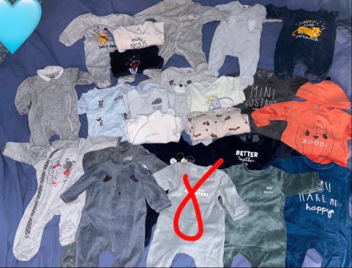 lot 22 pyjamas 3 mois