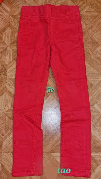 Jean motif coeur 4ans tape a loeil