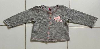 Veste sweat boutonnée