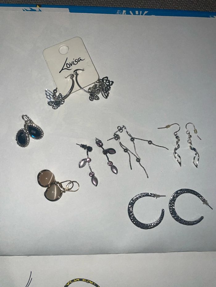 Lot des 7 paire de boucles d’oreilles - photo numéro 10