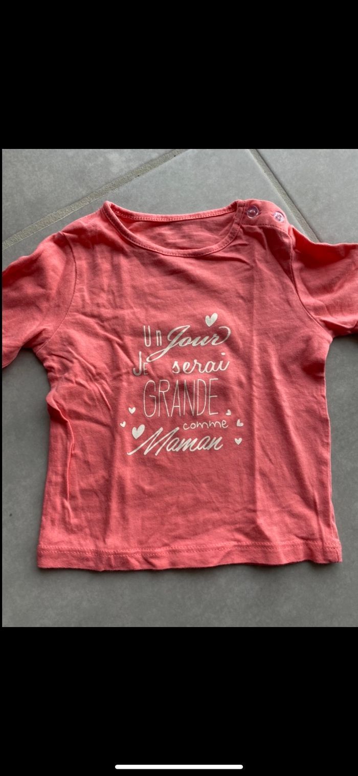 Tee shirt manches longues 3 mois - photo numéro 3