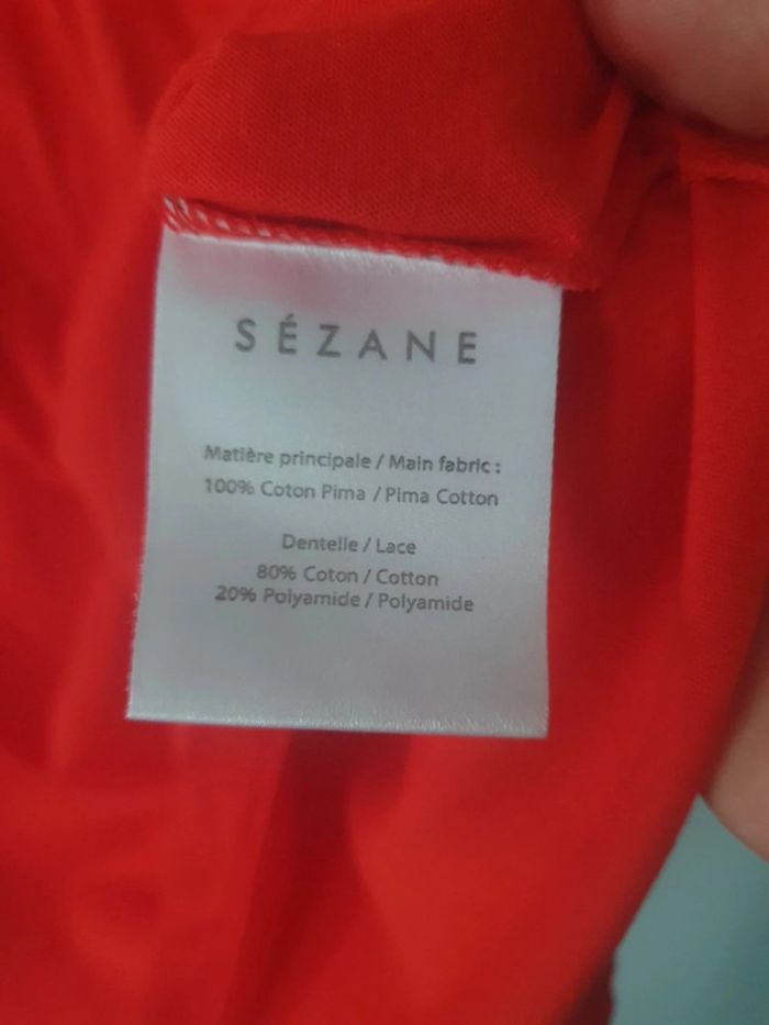 T-shirt sezane dentelle - photo numéro 4