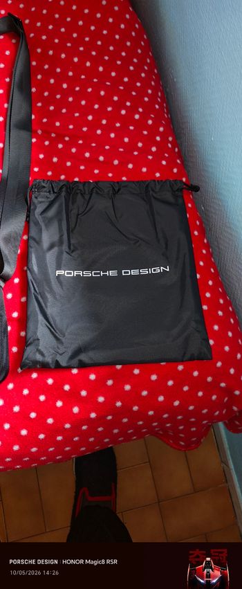 Ensemble Porsche Design - Sacoche Bandoulière + Portefeuille Cuir (+ Pochon)