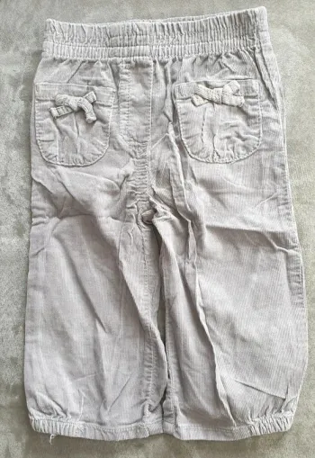 Pantalon velours gris 12 mois