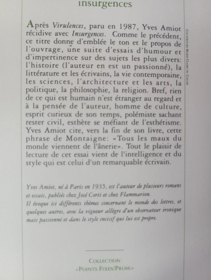 Yves Amiot - insurgence - photo numéro 3