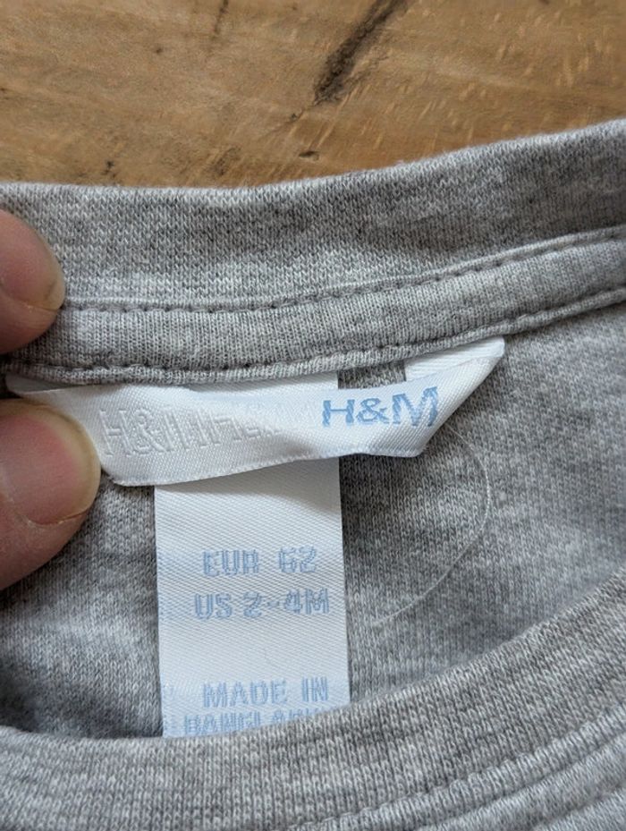 Lot de 4 tee-shirts manches courtes - 3 mois - photo numéro 7