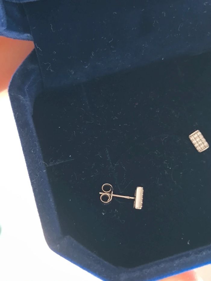 Boucle d'oreille en or blanc - photo numéro 4