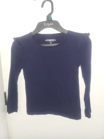 T-shirt à manches longues noir Taille 8 ans