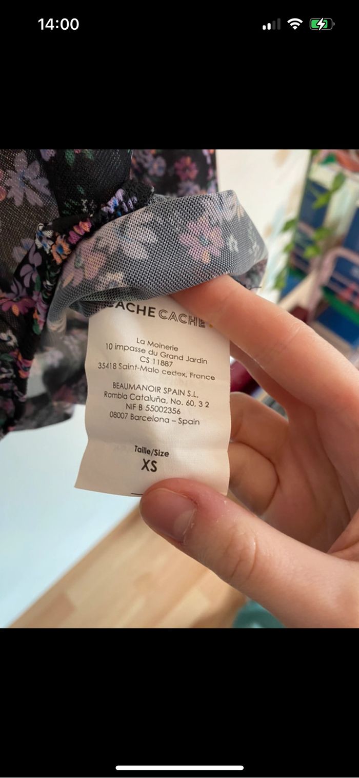 Blouse à fleurs transparentes - photo numéro 3