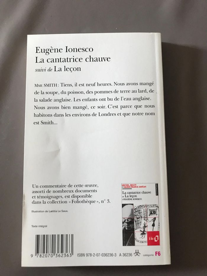 Livre La Cantatrice chauve - photo numéro 2