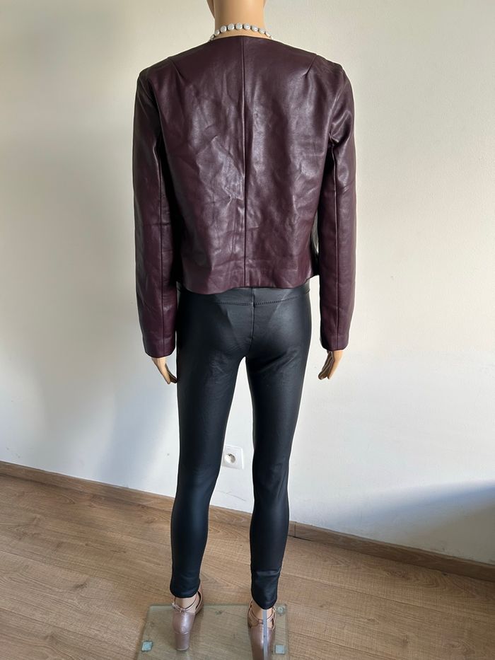 Veste bordeaux bi matière Jus d’Orange taille 1 jamais portée - photo numéro 6