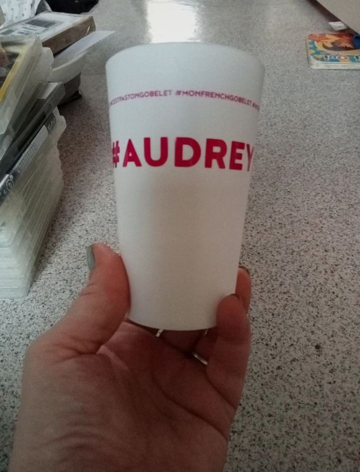 Verre prénom audrey