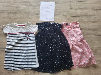 lot 3 robes été fille 18 mois