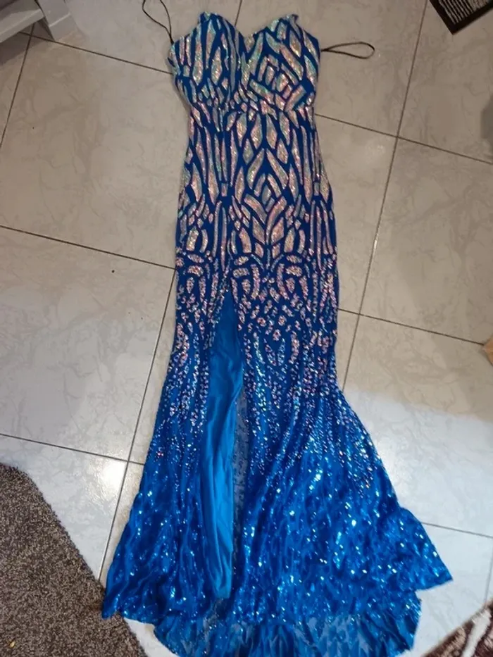 Robe bleu azur Taille M - photo numéro 6
