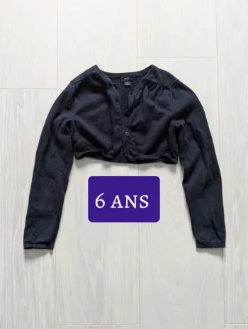 Boléro fille bleu 6ans Kiabi