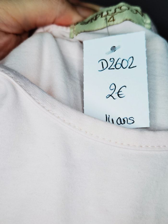 D2602 - tee-shirt fille 14 ans - photo numéro 3
