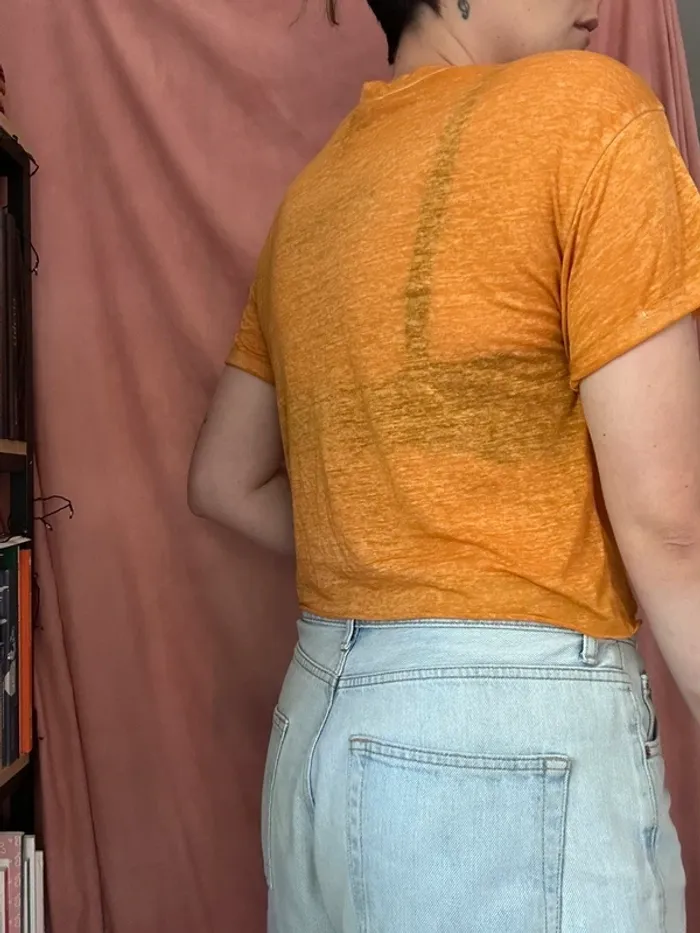 Crop top moutarde - photo numéro 3
