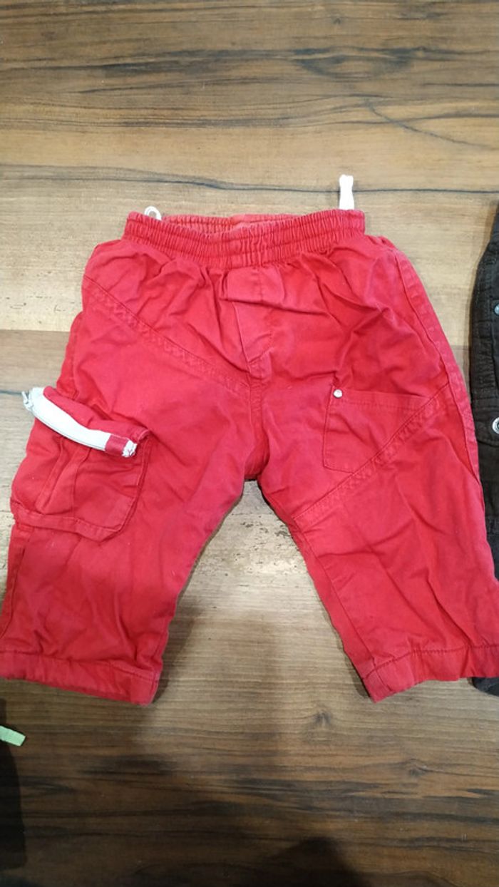 Lot 2 pantalons hiver 6 mois - photo numéro 5
