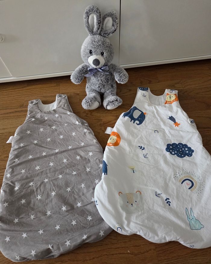 Lot de 2 gigoteuses chaudes hiver en coton épais 3/6 mois - photo numéro 2