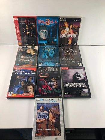 Lot de jeu Pc rétro ou à l’unité (8€)