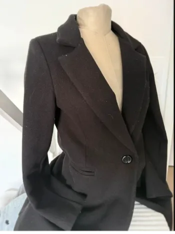 Manteau noir cintré Adilynn - Taille S