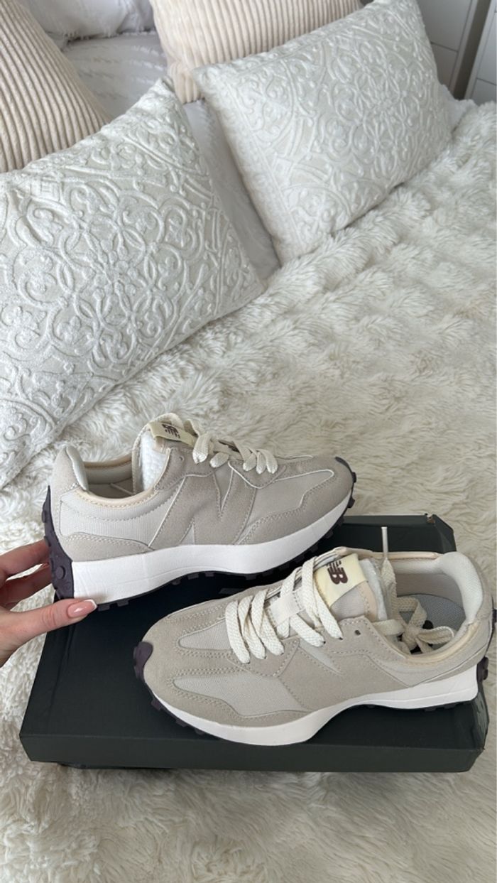 Baskets beige crème