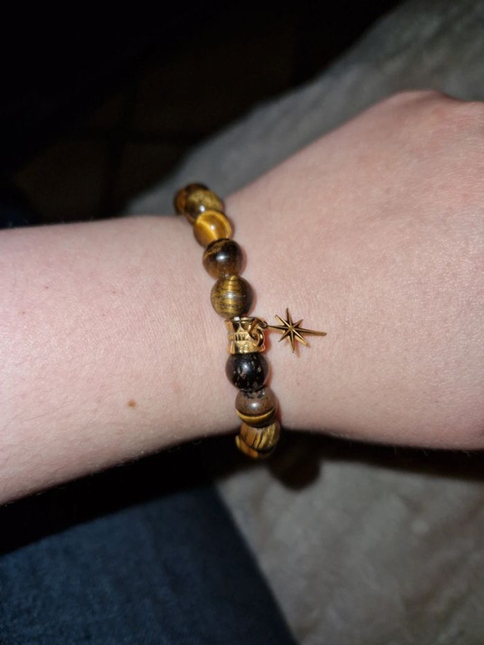 Bracelet œil de tigre - photo numéro 2