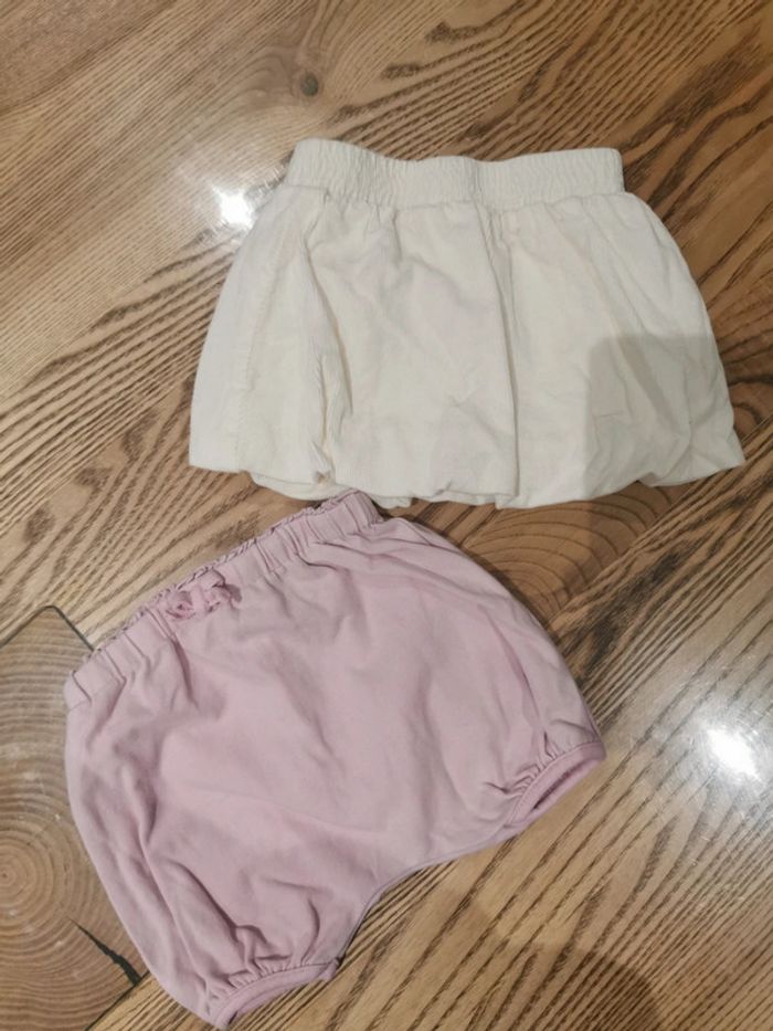 Lot 1 short / 1 jupe 6 mois