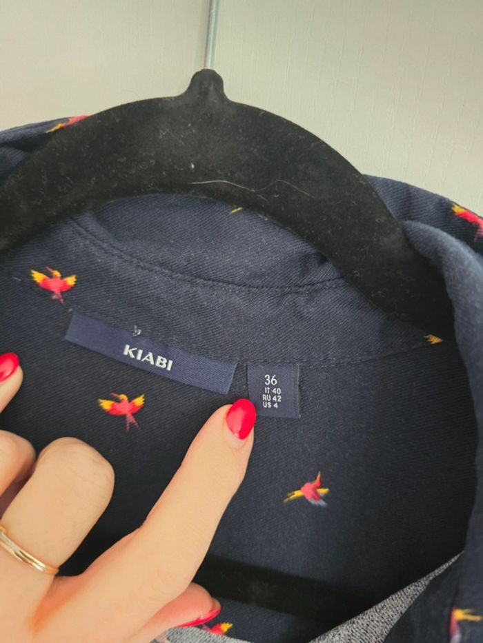 Robe chemise femme colibris 36 kiabi - photo numéro 2