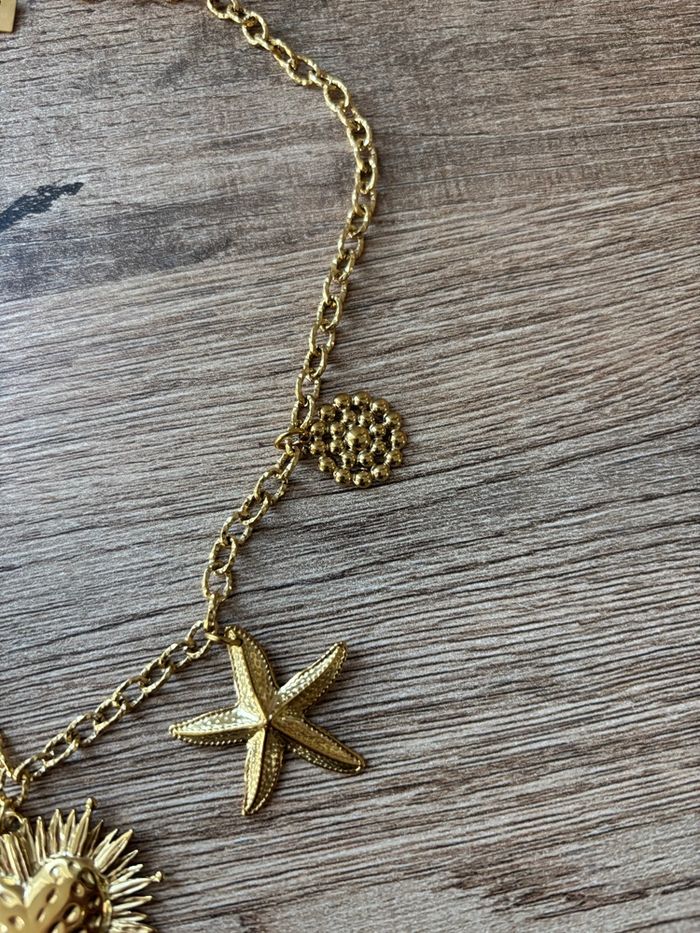 Collier doré acier neuf - photo numéro 3