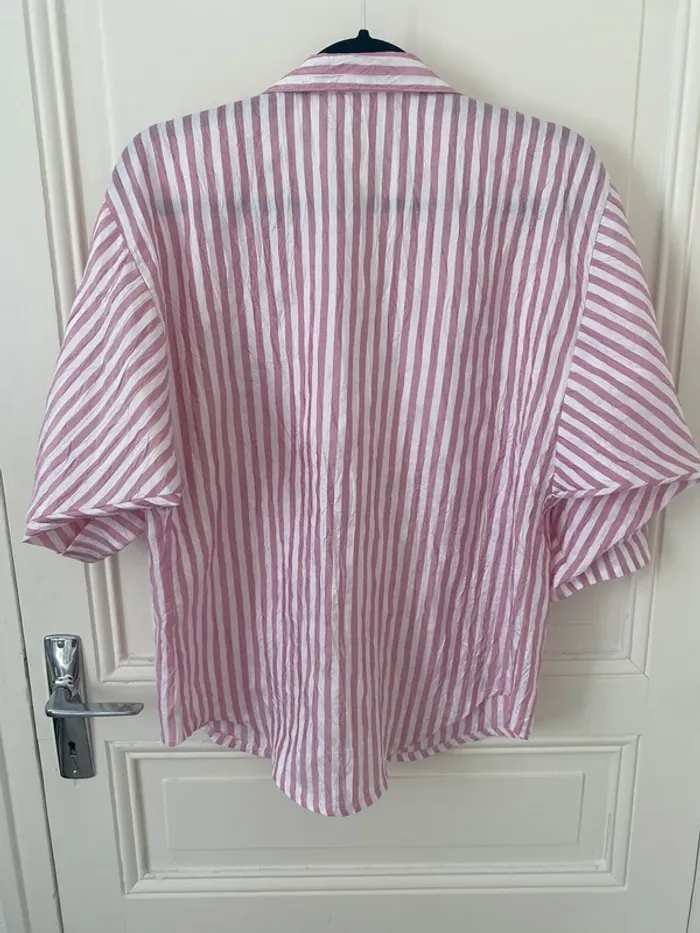 Chemise à rayures rose - photo numéro 5