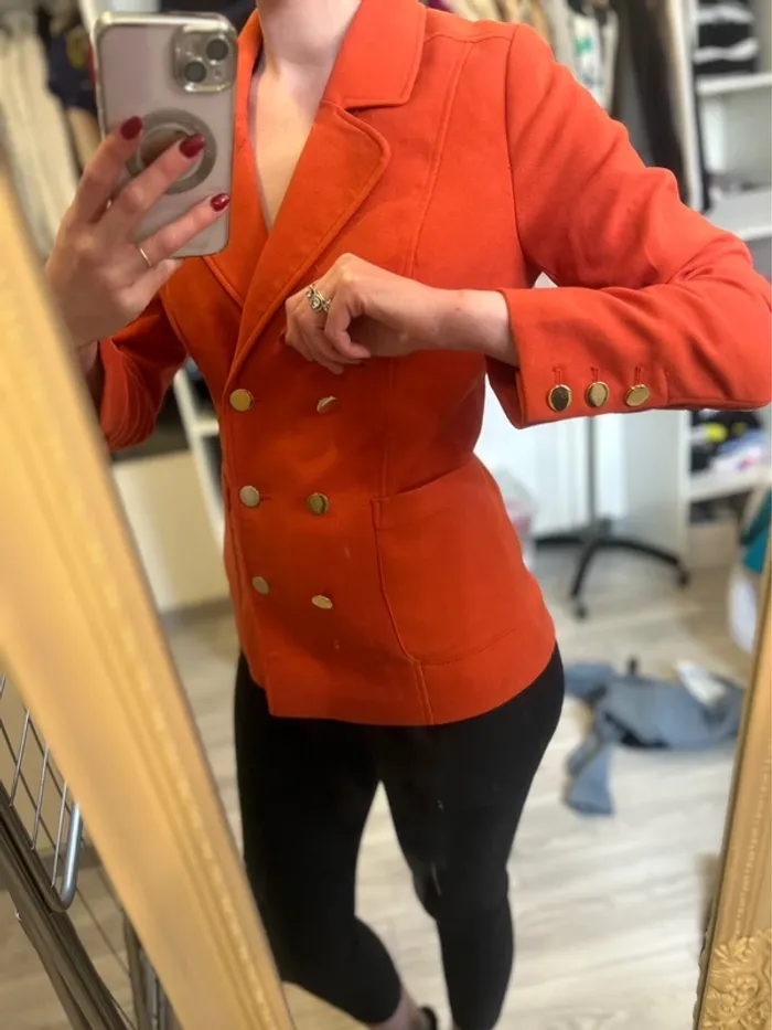 Blazer femme orange - photo numéro 6