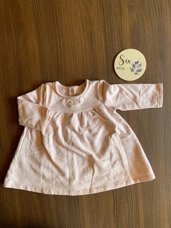 Robe Natalys 6 mois rose poule