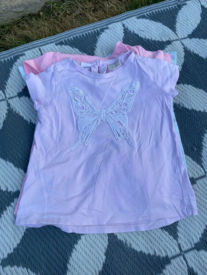 Lot de 4 t shirt Zara babygirl - photo numéro 10