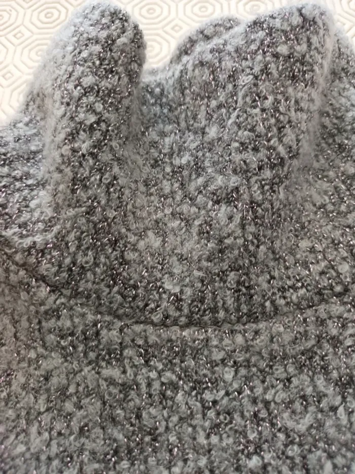 Robe en laine 5 ans gris et noir - photo numéro 7