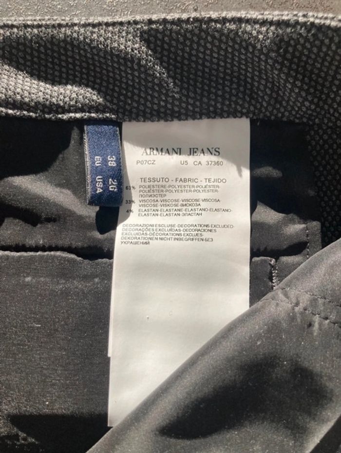 Pantalon droit Armani Jeans taille 38 - photo numéro 4