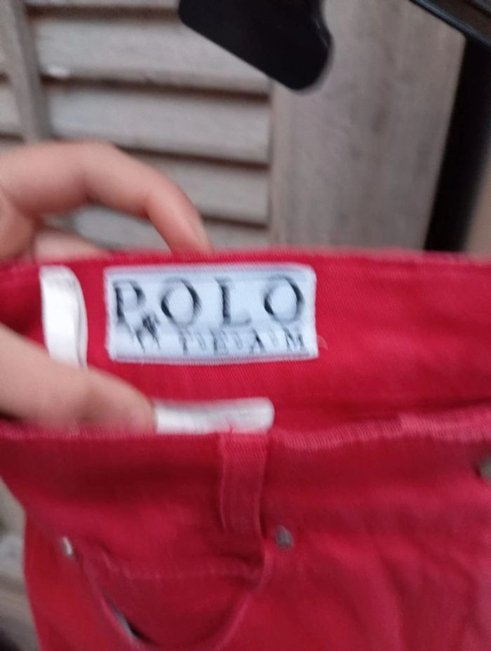 Pantalon rouge Polo team taille 40 - photo numéro 5
