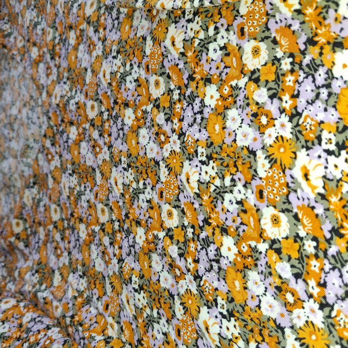 Blouse bohème fleurie multicolore – manches longues, col en V – Taille S/M - Only - photo numéro 7