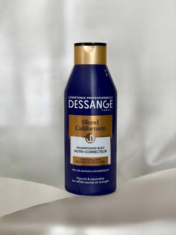 Dessange Blond Californien Shampooing Bleu Anti-reflets jaunes Cheveux blonds colorés ou décolorés