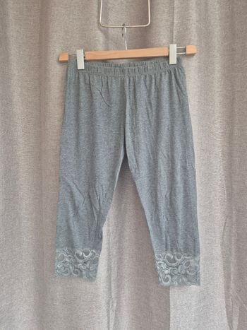 Legging court (corsaire) gris chiné Esmara - Taille 38/40 - Dentelle