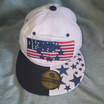 Casquette Vintage Y2K 🧢 Drapeau États-Unis  - Taille 58 cm