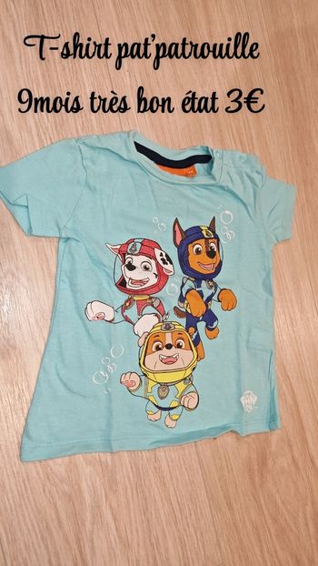 T-shirt pat'patrouille 9mois