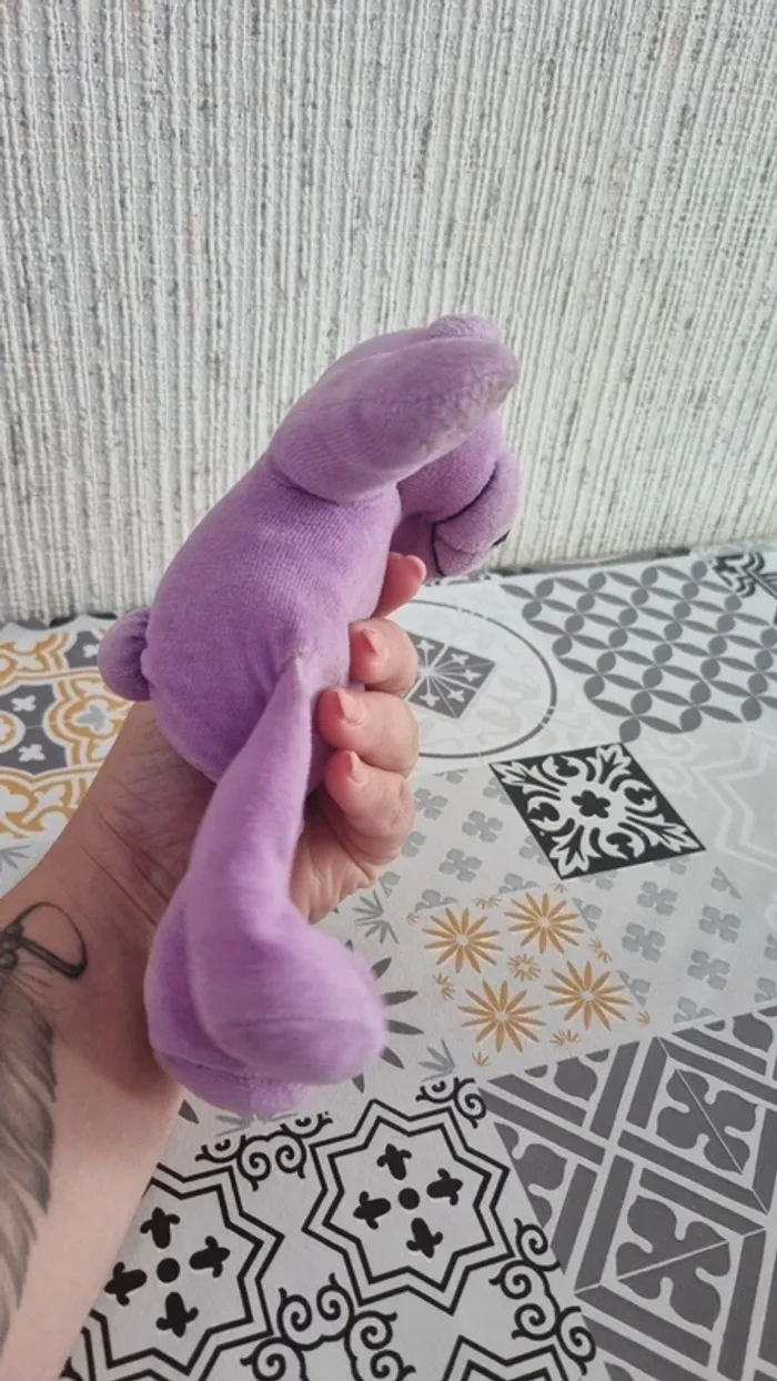 Peluche ours violet - photo numéro 6