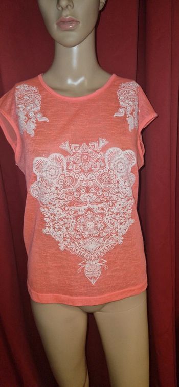 T-shirt rose fluo taille S