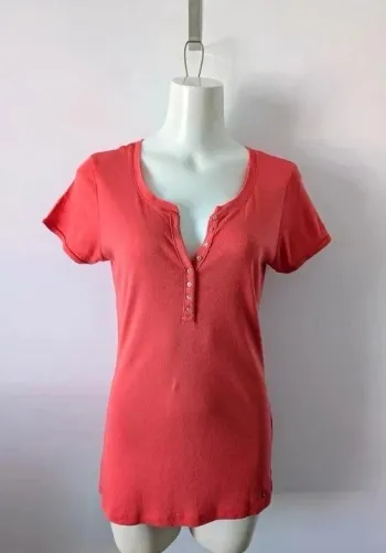 T-shirt corail - Des petits hauts - taille 44 (4)