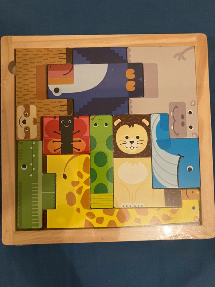 Puzzle animaux en bois